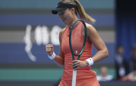 DB视讯官网淘汰高芙！巴多萨：我现在有些激动，从没想过一年后我能站在这里